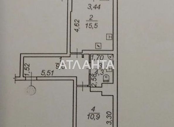 1-комнатная квартира по адресу ул. Радужный м-н (площадь 43,0 м2) - Atlanta.ua - фото 10