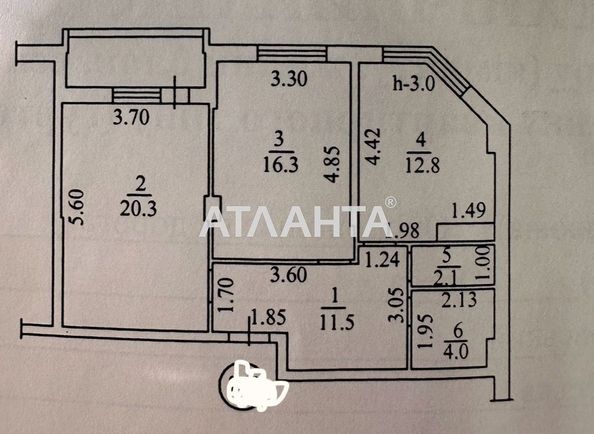 2-rooms apartment apartment by the address st. Ovidiopolskaya dor (area 69,0 m2) - Atlanta.ua - photo 14