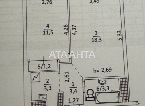 2-rooms apartment apartment by the address st. Filatova ak (area 44,0 m2) - Atlanta.ua - photo 8