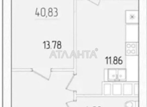 1-room apartment apartment by the address st. Krasnova (area 41,0 m2) - Atlanta.ua - photo 2