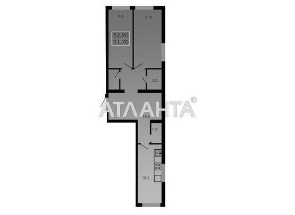 2-rooms apartment apartment by the address st. Shtilevaya (area 53,0 m2) - Atlanta.ua - photo 14