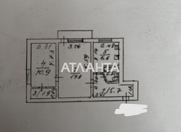 2-комнатная квартира по адресу ул. Космонавтов (площадь 46,0 м2) - Atlanta.ua - фото 14