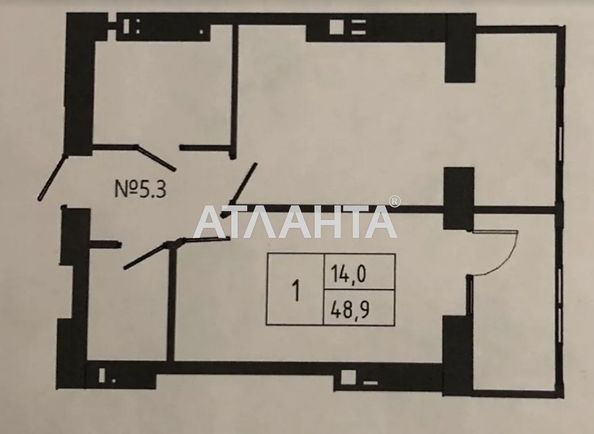 1-комнатная квартира по адресу Юности просп. (площадь 49,0 м2) - Atlanta.ua - фото 4