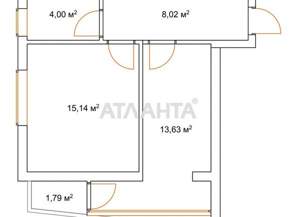1-room apartment apartment by the address st. Rivnenska (area 42,6 m2) - Atlanta.ua - photo 8