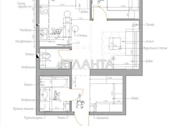 2-комнатная квартира по адресу ул. Одесская (площадь 52 м²) - Atlanta.ua - фото 3