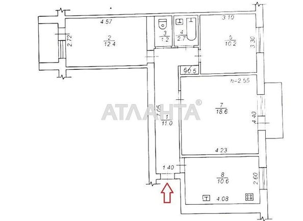3-rooms apartment apartment by the address st. Arkadievskiy per (area 70,0 m2) - Atlanta.ua - photo 9