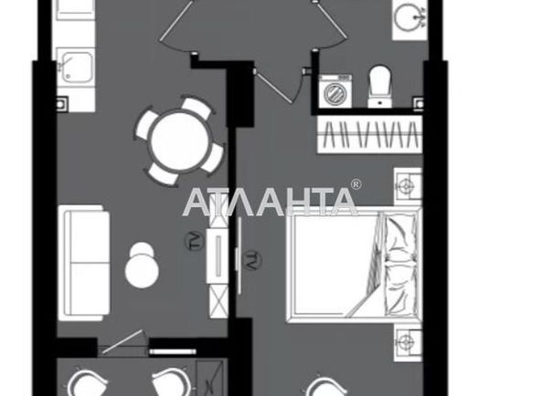 1-кімнатна квартира за адресою вул. Дача ковалевського (площа 40,8 м2) - Atlanta.ua - фото 5