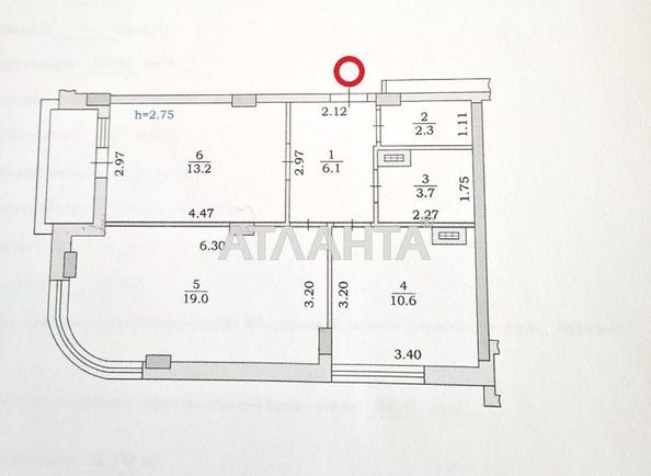 2-rooms apartment apartment by the address st. 1 maya (area 56,0 m2) - Atlanta.ua - photo 2