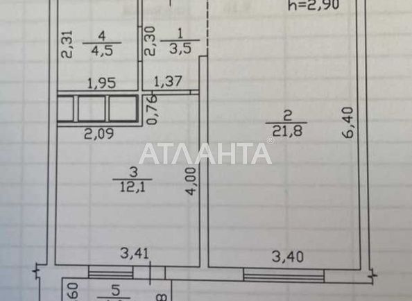 1-кімнатна квартира за адресою Люстдорфська дор. (площа 42,9 м²) - Atlanta.ua