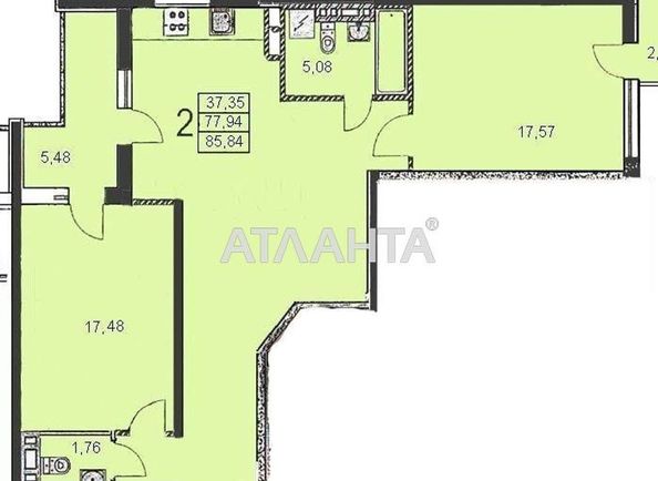 3-rooms apartment apartment by the address st. Vilyamsa ak (area 92,0 m2) - Atlanta.ua - photo 10