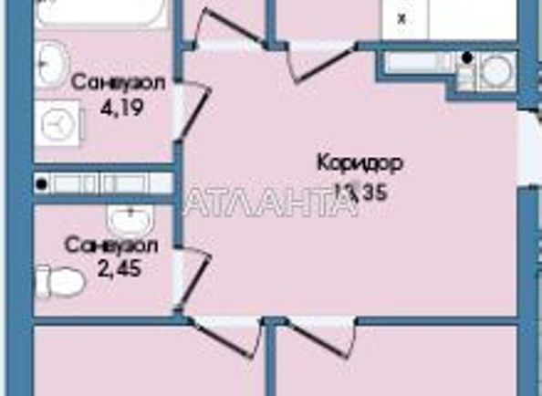 3-rooms apartment apartment by the address st. Vashingtona Dzh ul (area 90,1 m2) - Atlanta.ua - photo 2