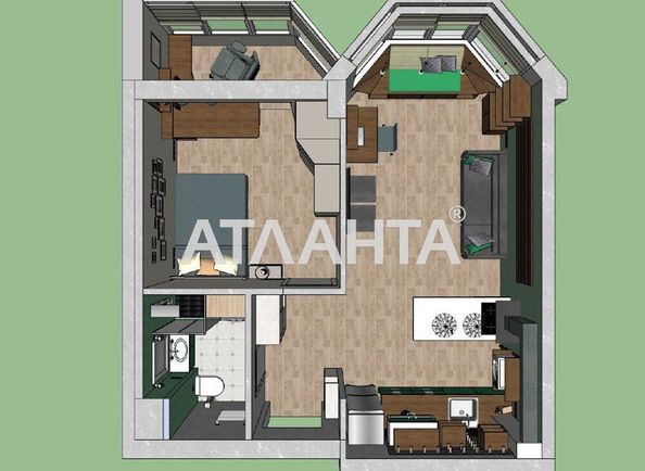 1-комнатная квартира по адресу ул. Сахарова (площадь 39,0 м2) - Atlanta.ua - фото 8
