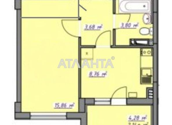 1-room apartment apartment by the address st. Proezdnaya (area 35,0 m2) - Atlanta.ua - photo 8