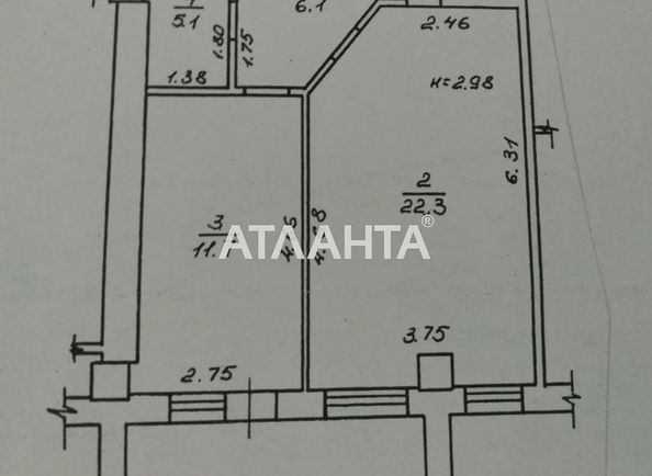 1-room apartment apartment by the address st. Pishonovskaya (area 53,0 m2) - Atlanta.ua - photo 7