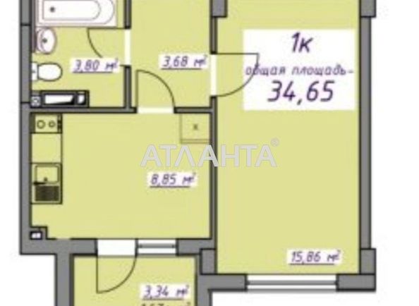 1-комнатная квартира по адресу ул. Торговая (площадь 34,6 м2) - Atlanta.ua - фото 7