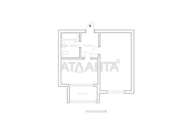 1-комнатная квартира по адресу ул. Торговая (площадь 34,6 м²) - Atlanta.ua - фото 13