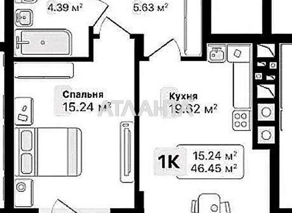 1-room apartment apartment by the address st. Lesnaya (area 46,5 m2) - Atlanta.ua - photo 17
