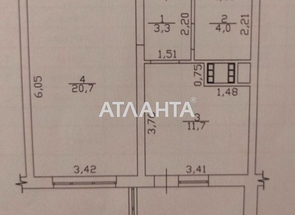 1-комнатная квартира по адресу ул. Канатная (площадь 43,0 м2) - Atlanta.ua - фото 6