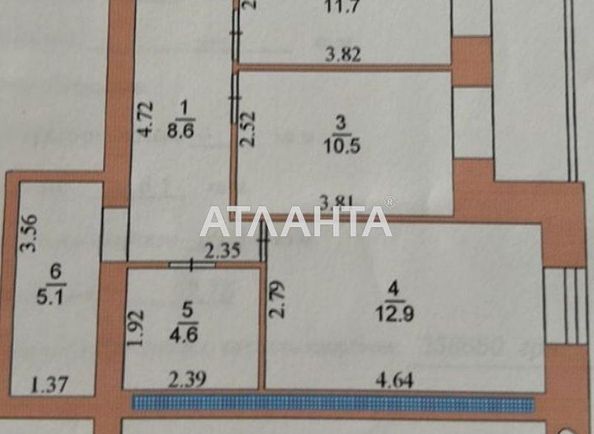 2-комнатная квартира по адресу Мира пр. (площадь 59,5 м2) - Atlanta.ua - фото 2