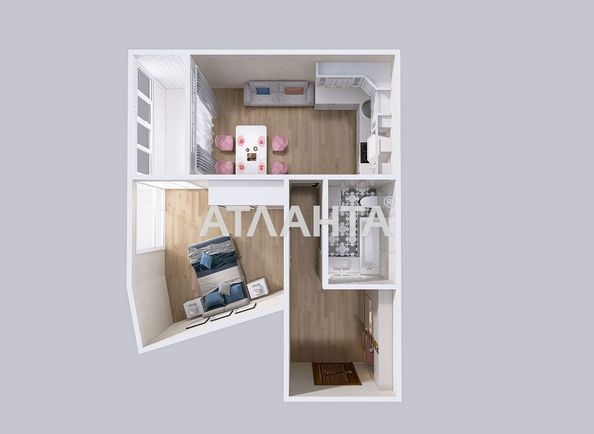 1-кімнатна квартира за адресою вул. Краснова (площа 42,3 м²) - Atlanta.ua - фото 5