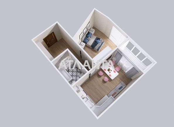 1-кімнатна квартира за адресою вул. Краснова (площа 42,3 м²) - Atlanta.ua - фото 6