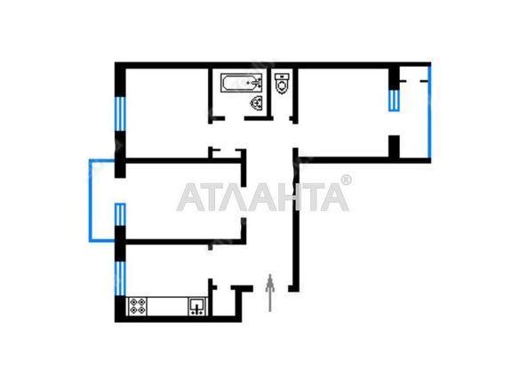 3-комнатная квартира по адресу просп. Лесной (площадь 60,0 м2) - Atlanta.ua - фото 14
