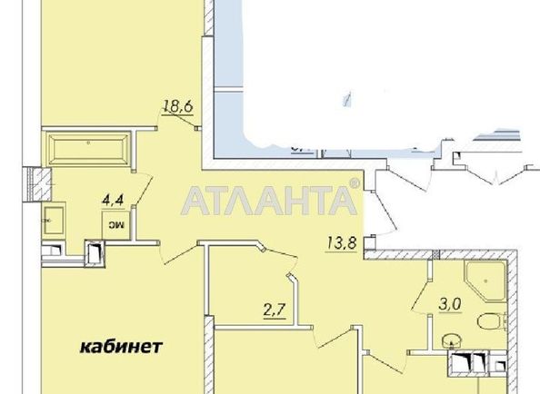3-rooms apartment apartment by the address st. Ovidiopolskaya dor (area 88,1 m2) - Atlanta.ua - photo 2