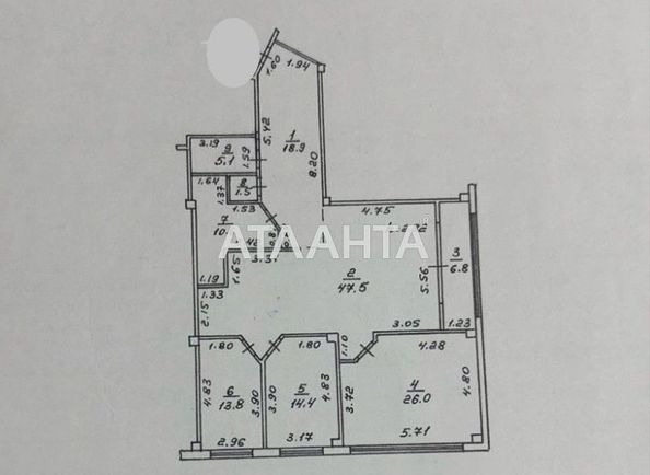 3-кімнатна квартира за адресою вул. Франка Івана (площа 144,6 м²) - Atlanta.ua - фото 11