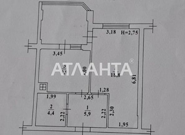 1-room apartment apartment by the address st. Raduzhnyy m n (area 48,0 m2) - Atlanta.ua - photo 13