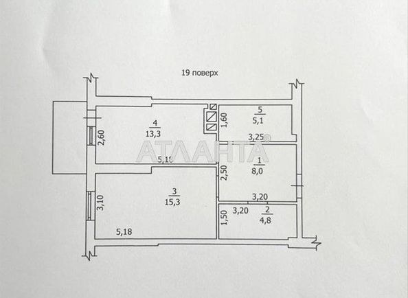 1-комнатная квартира по адресу ул. Жаботинского (площадь 47,6 м²) - Atlanta.ua - фото 24