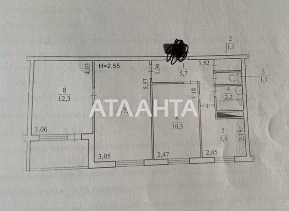 3-комнатная квартира по адресу ул. Маршала Малиновского (площадь 58,0 м2) - Atlanta.ua - фото 13