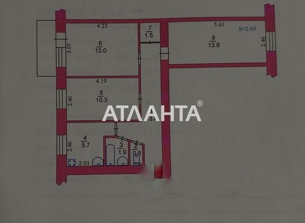 3-rooms apartment apartment by the address st. Aleksandriyskaya (area 61,4 m2) - Atlanta.ua - photo 2