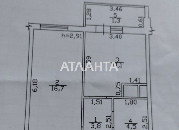 1-room apartment apartment by the address st. Mikhaylovskaya Industrialnaya (area 37,4 m2) - Atlanta.ua - photo 18