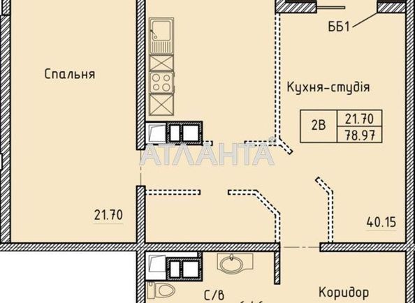 2-rooms apartment apartment by the address st. Shevchenko pr (area 78,0 m2) - Atlanta.ua - photo 5
