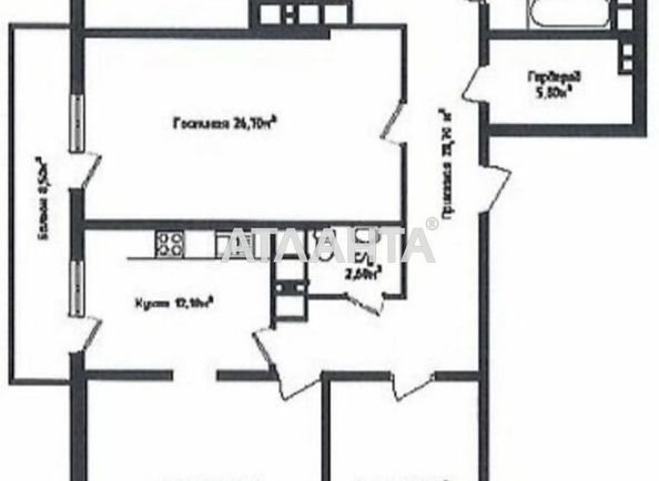 4+-rooms apartment apartment by the address st. Genuezskaya (area 134 m²) - Atlanta.ua - photo 2