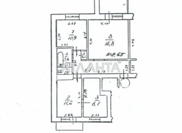 3-rooms apartment apartment by the address st. Khvoynyy per (area 65,7 m2) - Atlanta.ua - photo 12