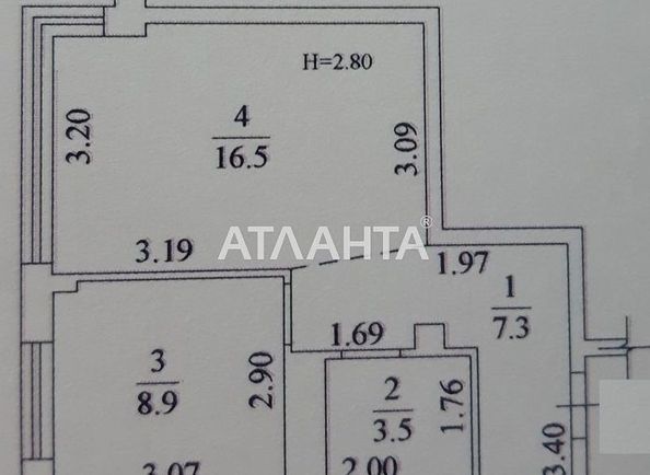 1-кімнатна квартира за адресою вул. Бочарова ген. (площа 40,0 м2) - Atlanta.ua - фото 12