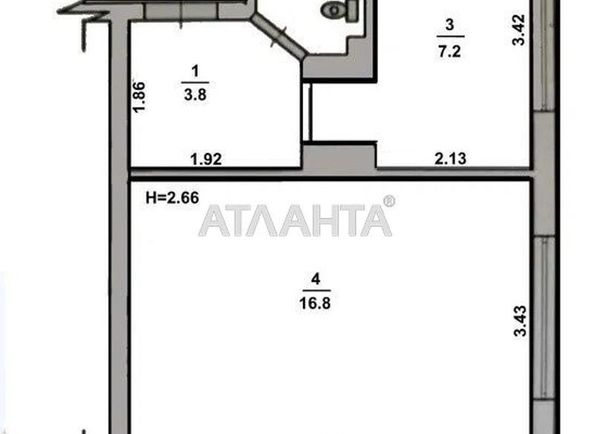 1-room apartment apartment (area 34,0 m2) - Atlanta.ua - photo 18