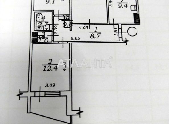 3-rooms apartment apartment by the address st. Lyustdorfskaya dor Chernomorskaya dor (area 64,8 m2) - Atlanta.ua - photo 6