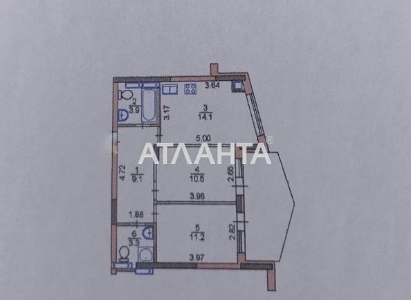 2-rooms apartment apartment by the address st. Dubishchanskaya (area 57,0 m2) - Atlanta.ua - photo 2