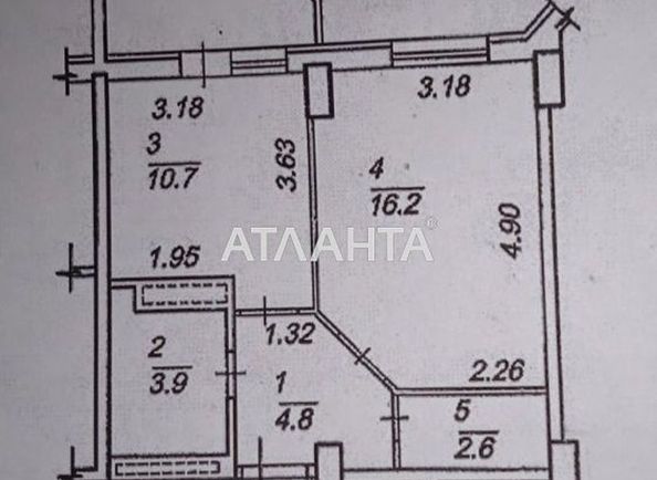 1-комнатная квартира по адресу ул. Школьная (площадь 39,3 м2) - Atlanta.ua - фото 12