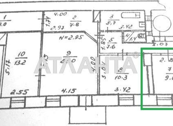 Room in dormitory apartment by the address st. Karetnyy per Popova per (area 9,0 m2) - Atlanta.ua - photo 7