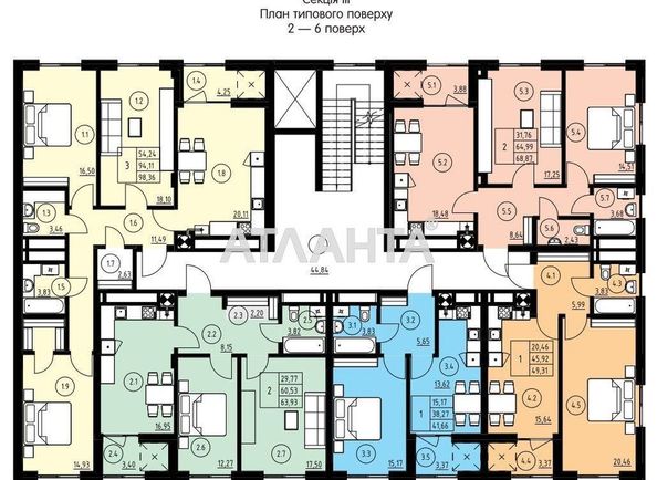 1-room apartment apartment by the address st. Navrotskogo V ul (area 49,3 m2) - Atlanta.ua - photo 3