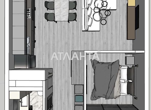 1-room apartment apartment by the address st. Zhemchuzhnaya (area 45,0 m2) - Atlanta.ua - photo 9