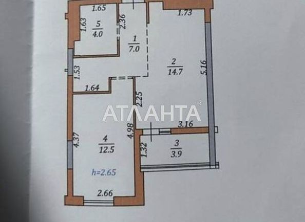 1-room apartment apartment by the address st. Zelenaya (area 42,1 m2) - Atlanta.ua - photo 7