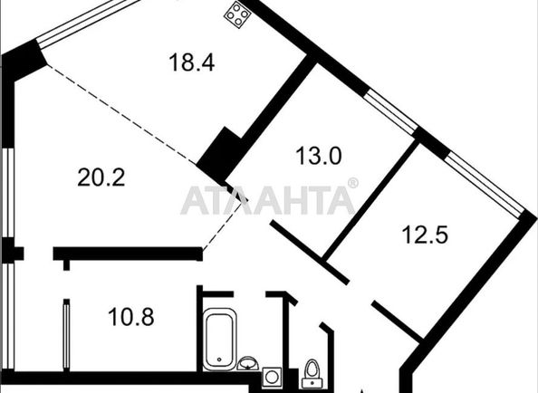 3-rooms apartment apartment by the address st. Ul Lipkovskogo (area 97,1 m2) - Atlanta.ua - photo 29