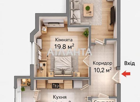 2-кімнатна квартира за адресою вул. Палубна (площа 72,8 м²) - фото 20 2-кімнатна квартира за адресою вул. Палубна (площа 72,8 м²) - Atlanta.ua - фото 20