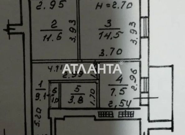 2-кімнатна квартира за адресою вул. Грушевського Михайла (площа 49,0 м2) - Atlanta.ua - фото 9