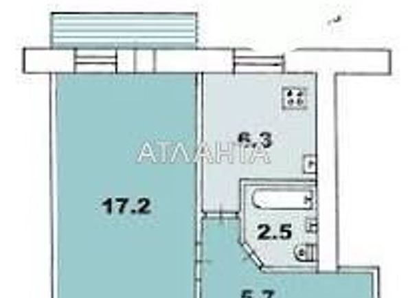 1-комнатная квартира по адресу Фонтанская дор. (площадь 31,0 м2) - Atlanta.ua - фото 9