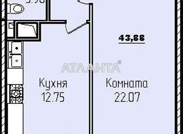 1-room apartment apartment by the address st. Genuezskaya (area 43,9 m2) - Atlanta.ua - photo 12